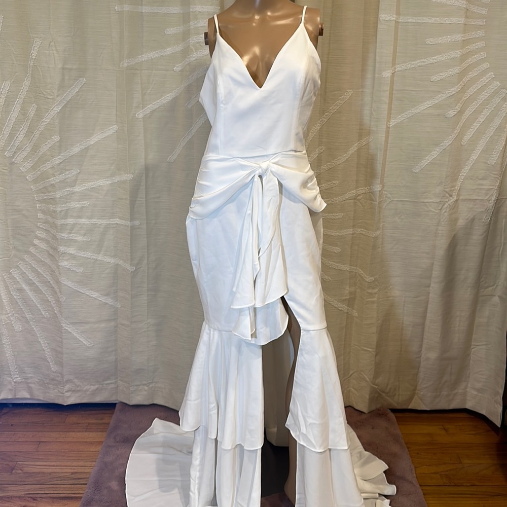 PATBO White Ruffle Maxi Dress - Picture 4 of 12